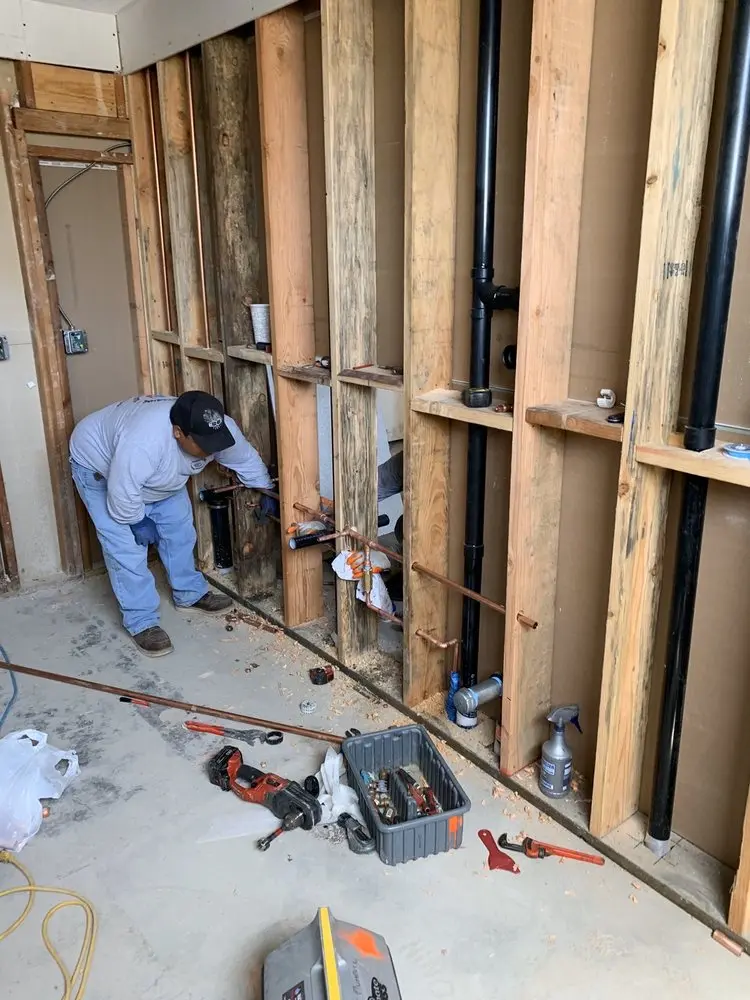 Commercial rough-in plumbing for Gas Line Repair in Crozierville